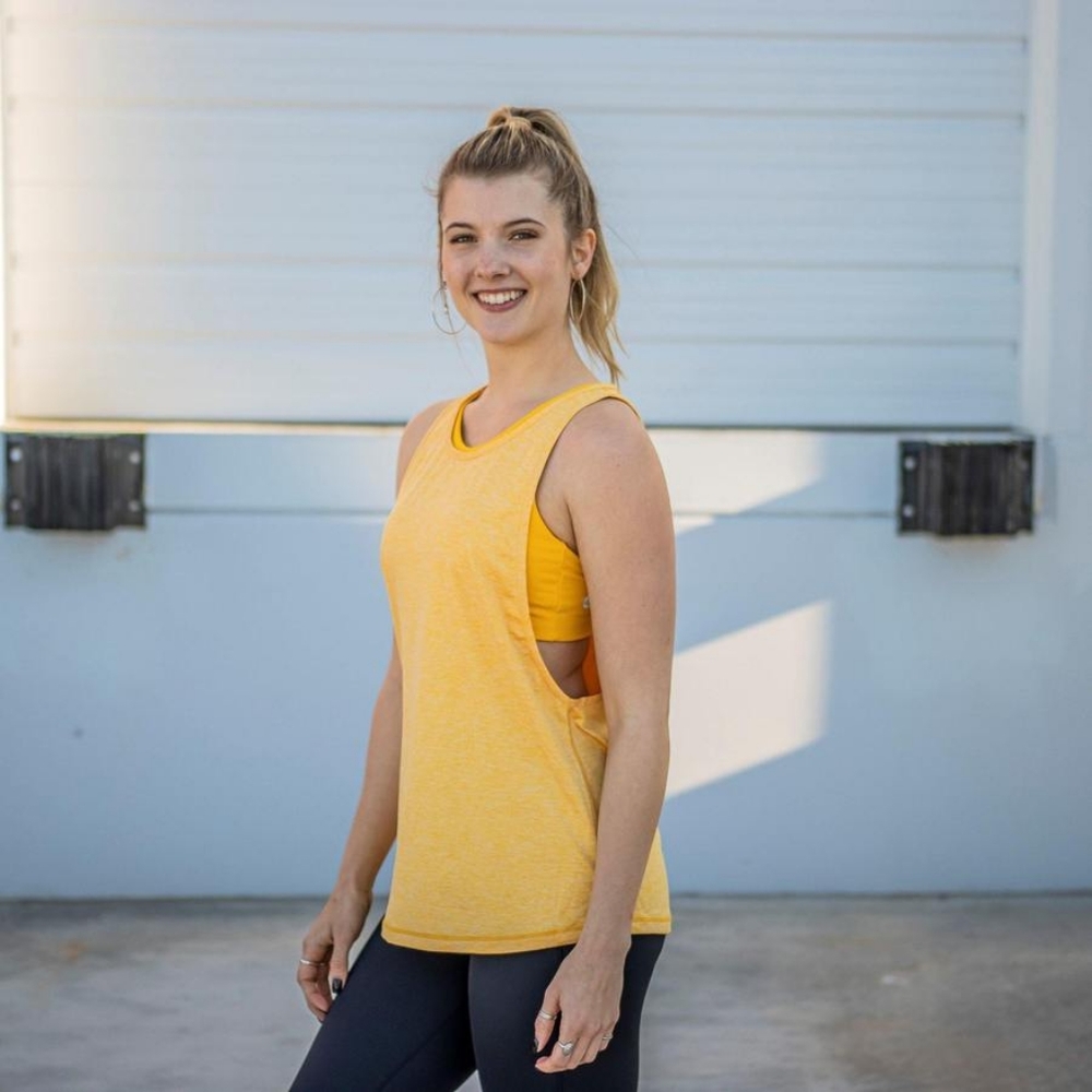 Senita Athletics Boyfriend Tank (Sunrise) Sz M